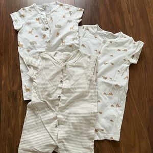 Pre owned Excellent Condition Set of Three Baby Rompers by H&M